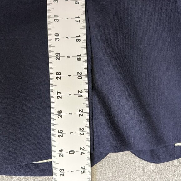 J. Crew Wool Blend Schoolboy Gold Buttons Blazer 10 Navy Blue Academia Preppy - Picture 13 of 13